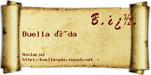 Buella Éda névjegykártya